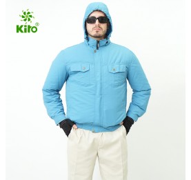 Áo rời KITO Chính Hãng(áo xanh dương không gắn quạt) 100% COTTON siêu mát, thấm hút mồ hôi cực tốt